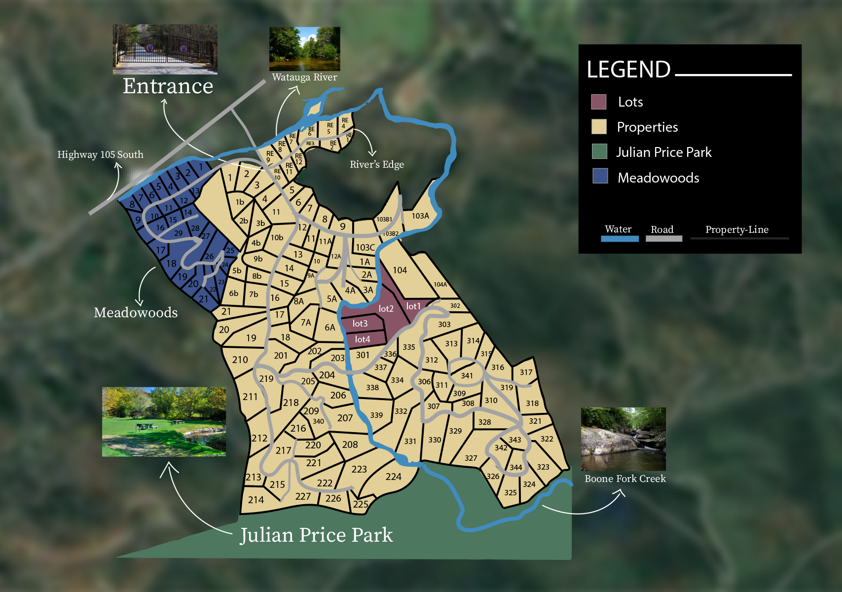 twin river casino property map